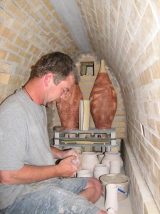 JoeFrank loads the kiln