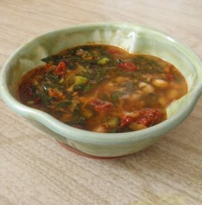 Soup in Pincu Pottery Bowl